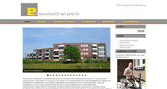 Desktop Screenshot of bouwbedrijfvanpeer.nl